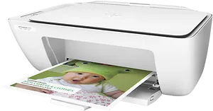 H P Printer Printing Color Document PNG image