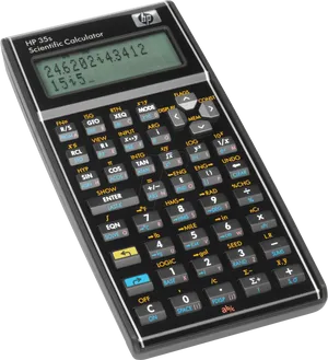 H P35 Scientific Calculator PNG image