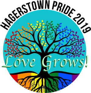 Hagerstown Pride2019 Love Grows PNG image