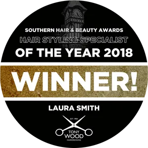 Hair Styling Specialist Award2018 Laura Smith PNG image