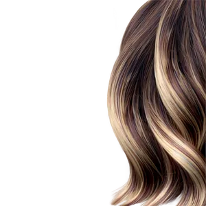 Hair Waves With Highlights PNG 06272024