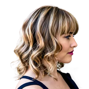 Hair Waves With Highlights PNG Obc45 PNG