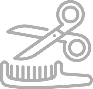 Hairdressing Scissors Comb Icon PNG