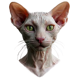 Hairless Cat Close-up PNG Cua92 PNG
