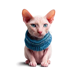 Hairless Cat With Scarf PNG Xvu53 PNG