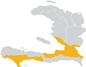 Haiti Island Map Outline PNG image