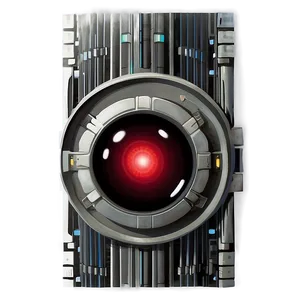 Hal 9000 Ai Illustration PNG 06252024