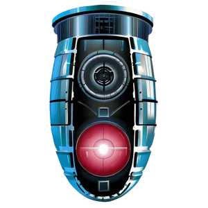 Hal 9000 Simple Line Art Png 06252024 PNG image