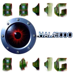 Hal 9000 Text Overlay PNG 17 PNG