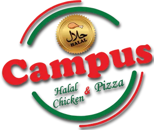 Halal Campus Chicken Pizza Logo PNG image