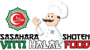 Halal Food Certificationand Chef Logo PNG image