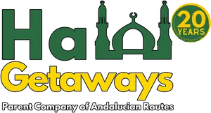 Halal Getaways20 Years Anniversary Logo PNG