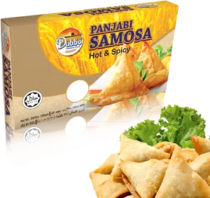 Halal Panjabi Samosa Packaging PNG image