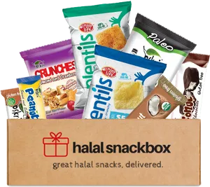 Halal Snack Box Variety PNG