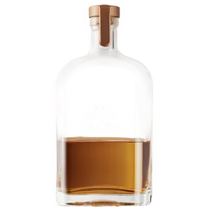 Half Full Whiskey Bottle PNG 06212024 PNG