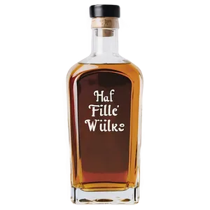 Half Full Whiskey Bottle PNG 06212024 PNG