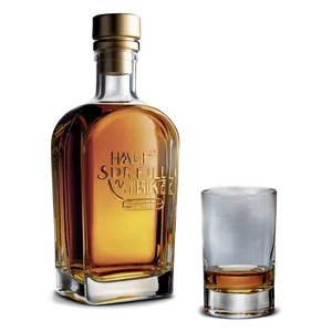 Half Full Whiskey Bottle PNG Yln30 PNG