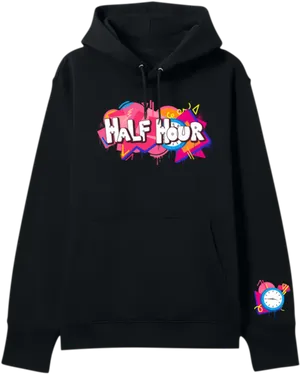 Half Hour Hoodie Design PNG