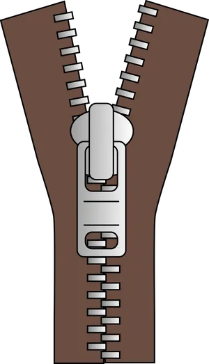 Half Unzipped Zipper Illustration PNG image