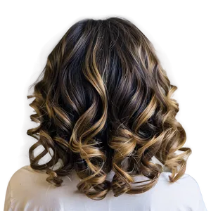 Half-up Hair Waves Style Png Adk PNG image