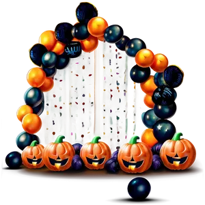 Halloween Balloon Garland Ideas Png 83 PNG image