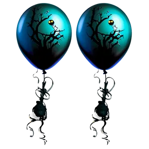 Halloween Balloons PNG 05042024