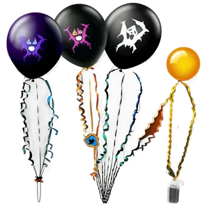 Halloween Balloons Png Awl PNG image