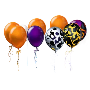 Halloween Balloons PNG Kfl