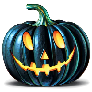 Halloween Black Pumpkin Art Png 06282024 PNG image