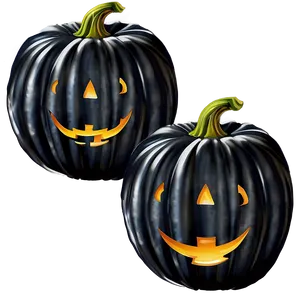 Halloween Black Pumpkin Art Png 77 PNG image