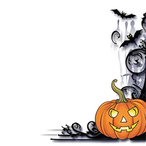 Halloween Border For Flyers Png Enh57 PNG image