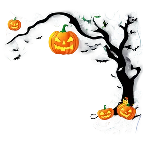 Halloween Border For Greeting Cards Png 9 PNG image