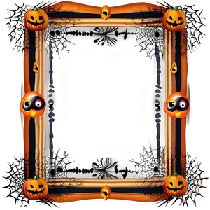 Halloween Border With Cobwebs PNG Nwf39 PNG