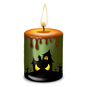 Halloween Candle Clipart PNG Bdq74
