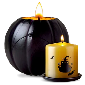 Halloween Candle Decorations PNG 34