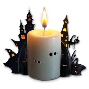Halloween Candle Light PNG Pae