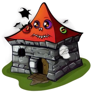 Halloween Cartoon Vampire Castle PNG 35 PNG