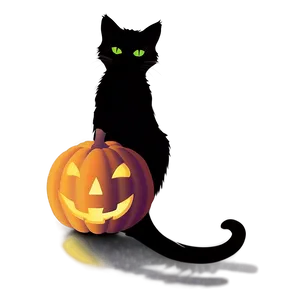 Halloween Cat Silhouette Png 06122024 PNG image