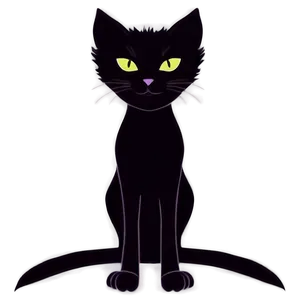 Halloween Cat Silhouette Png Vuq19 PNG image