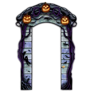 Halloween Door Decorations Png Vey PNG image