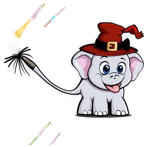 Halloween Elephant: Cartoon PNG Pgo58 PNG