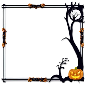 Halloween Frame Border PNG Ypk