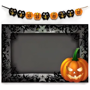 Halloween Frame Design PNG Fyf