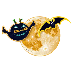 Halloween Full Moon Transparent Png 05252024 PNG image