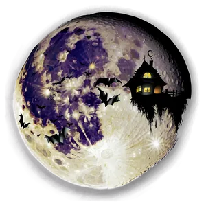 Halloween Full Moon Transparent Png Par63 PNG image