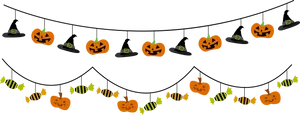 Halloween Garland Decoration PNG image