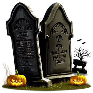 Halloween Graveyard PNG 47