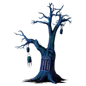 Halloween Haunted Tree Png Akl PNG image