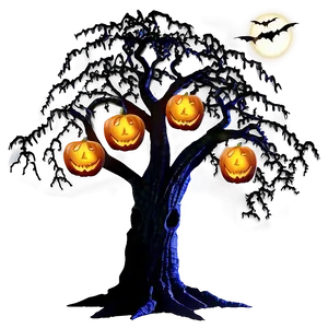 Halloween Haunted Tree Png Ffk49 PNG image