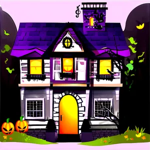 Halloween House Clipart Png Uut PNG image